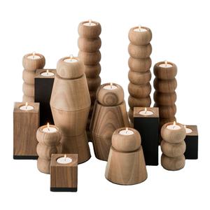 Portavelas de madera de tamaño y forma personalizados de diseño fabuloso portavelas de madera natural de calidad superior a buen precio - Product Image 1