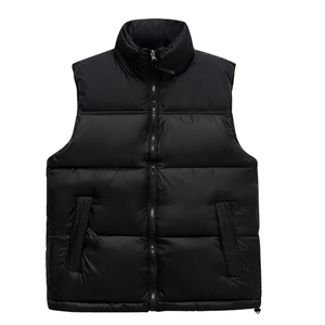 Haute qualité personnalisé en plein air hommes vers le bas gilets hiver mode sans manches multicolore bulle veste gilet pour hommes - Product Image 1
