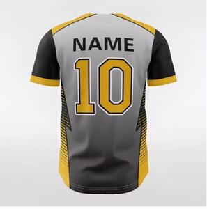 Camiseta de Béisbol y Sóftbol Sublimada, Personalizada, de Alta Calidad, Transpirable, de Secado Rápido, Antibacteriana, con Cuello en V, Nombre del Equipo y Bolsillos para Hombre - Product Image 3
