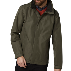 Chaqueta de senderismo impermeable para hombre con logotipo personalizado, cortavientos de tendencia superior con capucha y chaqueta de lluvia de tela recubierta de cremallera completa - Product Image 1