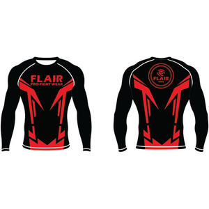 Personalizado Durable Nylon BJJ Rash Guard Larga Protección UV Anti-UV Compresión Camisa Transpirable y Cómodo - Product Image 2