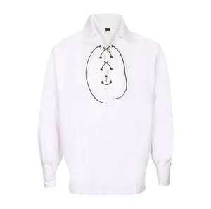 Jacobite camicia da uomo estiva Casual da uomo in saia di cotone con collo alto sostenibile Ghillie Design jacobite camicia da uomo - Product Image 1
