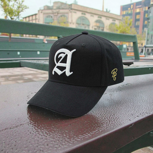 Custom 3D Embroidered Logo Unisex <b>Frame</b> A-<b>frame</b> 5 Panel Curved Brim Bill Black New Snapback Waterproof Dobby Baseball Caps - Product Image 5