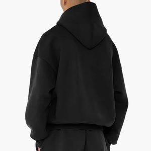 Sudadera con Capucha Casual para Hombre, Talla Grande, 100% Algodón, Forro Polar, Logotipo Personalizado, Protección Solar, Chaqueta para Entrenamiento y Running - Product Image 4