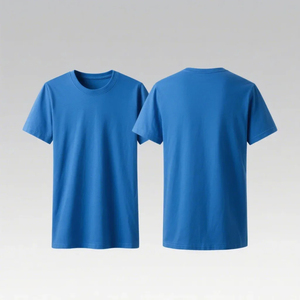 Vente en gros Qualité de luxe 100% coton T-shirt surdimensionné vierge à col ras du cou pour hommes Maillot d'écran respirant uni et décontracté de grande taille - Product Image 3