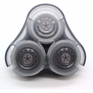 Cabezal de afeitado de doble cuchilla mejorado para afeitado facial, con rueda metálica duradera, reemplazo plateado para afeitadora eléctrica, cortador de doble cuchilla - Product Image 2