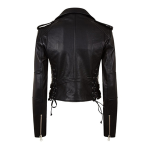 Chaqueta de Cuero Genuino para Mujer 2025, Venta al Por Mayor, Transpirable, Impermeable, Tinte Liso, Forro de Nailon Satinado, Último Diseño - Product Image 5