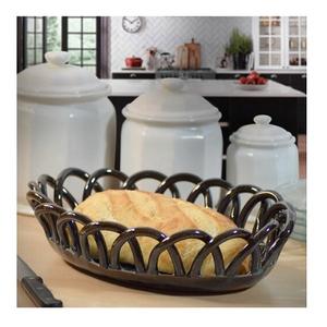 Panier en fer de qualité supérieure, couleur noire, design antique, taille personnalisée, panier de rangement pour aliments de cuisine à domicile, provenance d'Inde - Product Image 3