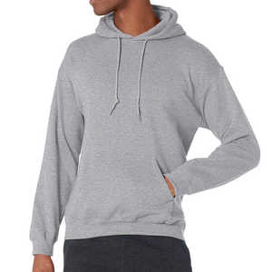 Sudadera con capucha unisex personalizada al por mayor 400-500 Gsm peso pesado completo sólido bordado con capucha 100% algodón - Product Image 1