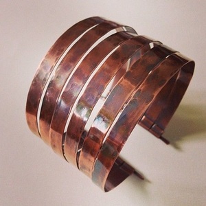 Le plus récent alliage de cuivre Vintage Star Pattern Bracelet magnétique à la mode pour le soulagement des articulations et de l'arthrite Bracelet manchette unisexe - Product Image 2