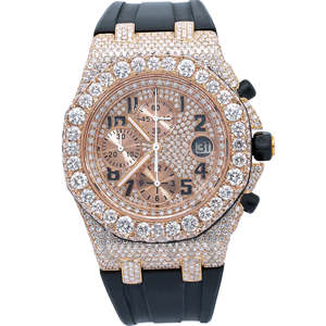 Wholesale Limited Edition Iced Moissanite <b>Watch</b> Luxury Hip Hop Bust Down Stainless Steel Quartz Glass Dial Rubber Band VVS - Product Image 5