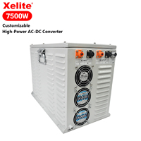 Alimentation électrique industrielle CC 6500W-7500W Haute puissance Large plage de tension Réglable Chargeur de batterie industriel à courant élevé Redresseur