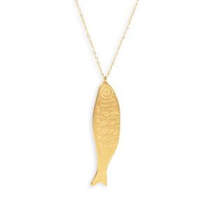 Collar con Colgante de Moda CUCOCUCA YXQ 77 de Acero Inoxidable Dorado, Ligero y Duradero - Product Image 1