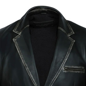 Ventes en gros de blazers en cuir pour hommes, automne-hiver 2024, grande taille, simple boutonnage, respirant, meilleurs fabricants, personnalisable - Product Image 5