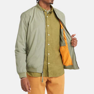 Meilleure qualité 2025 haute qualité léger polyester Bomber homme veste Logo personnalisé impression toile à capuche veste d'hiver pour hommes - Product Image 6