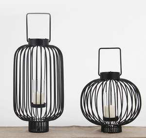 Elegante farol de alambre de hierro para sostener velas, perfecto para un ambiente hogareño acogedor y relajante - Product Image 5