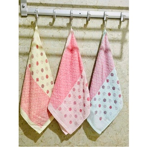 Paño de rizo de punto multicolor suave de secado rápido OEM ODM 60 gramos 33*76cm paño de limpieza de algodón lazo colgante liso estampado Terry - Product Image 6