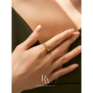 Anello a fascia arcobaleno anti-ossidazione da 1,5 mm con pavé d'oro e design geometrico a raggi di sole, anello a fascia stellare celeste in oro da 3 mm, anello a fascia sole e stella - Product Image 4