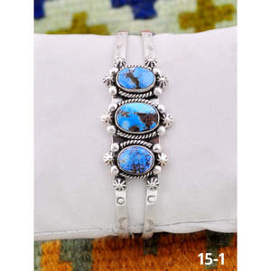Southwest Handmade Golden Hills Fashion <b>Cuff</b> <b>Bracelet</b> Turquoise Sterling <b>Silver</b> Elegant Golden Hill's Turquoise <b>Cuff</b> <b>Bracelet</b> - Product Image 1