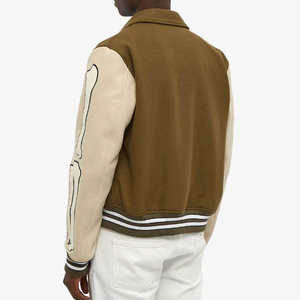 Dernière veste d'hiver coupe ajustée pour homme Style Letterman en polyester fin avec design uni Fabriqué au Pakistan - Product Image 4