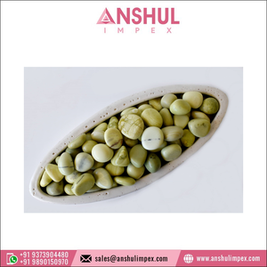 Piedra de cristal de Color verde para decoración de boda y regalo, piedras curativas de serpentina - Product Image 4