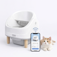Open-<strong>Top</strong> Self Cleaning Smart Cat Litter Box APP <strong>Control</strong> Dual Safety Sensors 70L Large Capacity Includes Trash Bags-Kitty