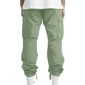 Pantalon cargo pour homme de style streetwear à vendre, multi-poches, de haute qualité, respirant, en coton - Product Image 2