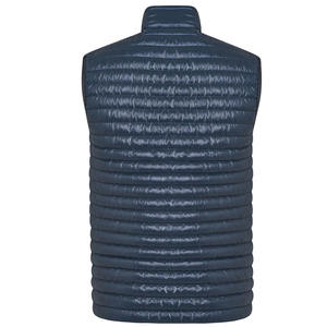 Gilet à capuche pour hommes personnalisé en gros automne hiver sans manches poche zippée gilet en nylon brillant à capuche parcs gilet Parkas gilet - Product Image 3