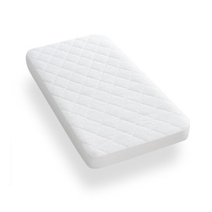 Drap de lit matelassé à motif uni pour bébé, drap de protection pour lit bébé - Product Image 1