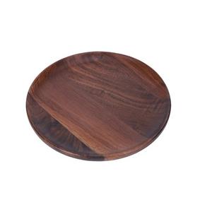 Assiette de service ronde de style moderne pour buffet, finition blanc laqué, pour la décoration de table. - Product Image 2