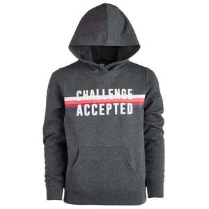 Felpa con Cappuccio ID Ideology Taglia Piccola per Ragazze Grandi, Grigia, Lavorata a Maglia con Stampa Grafica - Product Image 2