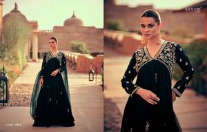 Este Diwali Festive Wear Heavy Quality Multi Coding Work Longitud del piso Fancy Salwar con juego de Dupatta a juego a un costo asequible - Product Image 5