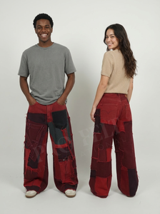 2026 Custom Latest Design Patchwork Cargo Jeans Wide Leg Streetwear <b>Denim</b> <b>Trousers</b> Casual Fashion Utility Oversized Jeans Pants - Product Image 5