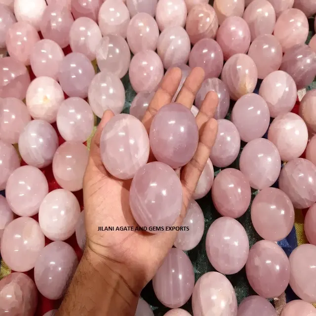 Bola de águia de quartzo rosa natural atacado, bolas de pedras preciosas de cristal rosa para decoração | comprar jilaniagate