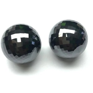 Bola de moissanita esférica negra de 29,83mm, cuentas facetadas, grado AAA, Bola de moissanita hecha a mano, excelente corte, joyería HipHop de 215 CT - Product Image 6