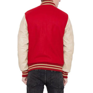 New Fashion Wear Men's <b>Red</b> Color College Letterman Varsity <b>Jackets</b> With Custom Design Men Varsity Winter <b>Jacket</b> for Casual Wear - Product Image 3