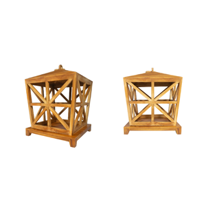 Pantalla de madera real de diseño moderno Cubiertas de madera de calidad hechas a mano con toque natural para iluminación interior - Product Image 4