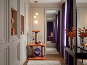 Árbol para Gatos de Lujo Moderno de Múltiples Niveles – Poste Rascador de Yute Premium con Cueva Acogedora y Plataformas - Product Image 4