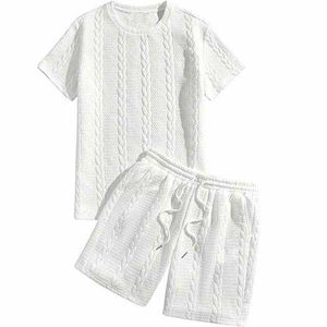 Logo personnalisé Chemise et short pour hommes en coton Ensemble personnalisé pour hommes en gros 2026 - Product Image 4