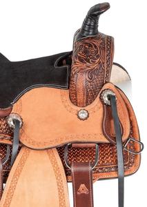 ชุดอานม้าหนังแท้คุณภาพพรีเมี่ยมเหมาะอย่างยิ่งสำหรับการแข่งแบบตะวันตกแบบมีความอดทนแบบอังกฤษสำหรับการขี่ม้า - Product Image 2