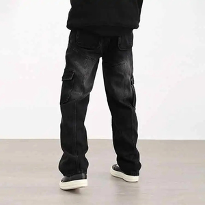 2025ทำจากผ้าขนสัตว์สีดำทันสมัยของผู้ชายกันน้ำกันรอยยับแห้งเร็วเอวสูงแบบถักน้ำหนักเบาเอวสูงแบบยืดหยุ่น - Product Image 5