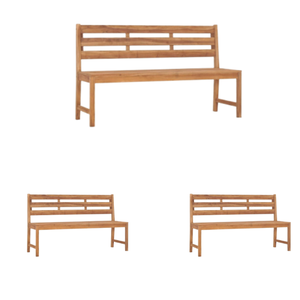 Banco Comercial Parque al aire libre Banco de madera Fábrica Asiento personalizado Jardín Fabricante de madera Muebles de exterior Moderno - Product Image 6