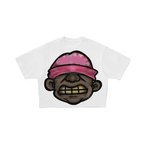 Camiseta de manga corta de algodón 100% pesado personalizada de lujo de alta calidad para hombre, camiseta cuadrada de gran tamaño con cuello redondo y estampado OEM - Product Image 1