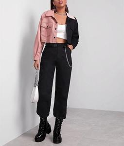Veste en jean pour femme, nouvelle collection, respirante, coupe-vent, tricotée, de haute qualité, tendance, streetwear, lavée, coupe classique, prix raisonnable - Product Image 5
