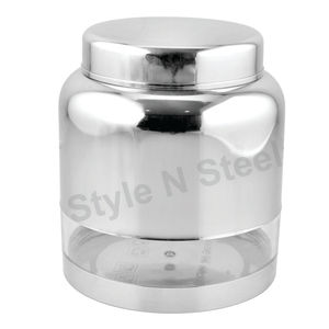 Recipiente de fusión de acero inoxidable para cocina Solución de almacenamiento de productos de metal Recipiente de fusión elegante Hogar y cocina de acero - Product Image 1