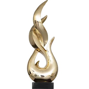 Home Decor Modern Luxury Abstract Indoor Chinese Fengshui <b>Large</b> Sculpture Gold Sculpture - Product Image 1