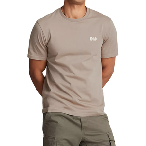 เสื้อยืดผ้าฝ้าย100% หรูหราสำหรับผู้ชายเสื้อเจอร์ซีย์ผ้าเจอร์ซีย์ผ้าหนาใส่สบายน้ำหนัก240กรัมแบบสั่งทำ - Product Image 2