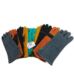 Guantes de Soldadura de Cuero con Protección Reforzada en Palma y Nudillos, Resistentes al Calor, a Cortes, Antideslizantes y Anti-Impactos, con Forro de Algodón Suave - Product Image 5