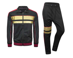 Invierno con capucha sólido Casual poliéster sublimación reflejado Jogging chándal 2 piezas conjuntos hombres ropa al por mayor transpirable - Product Image 4