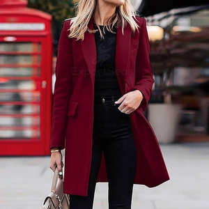 Vêtements de mode pour femmes, styles d'hiver, manteaux en laine surdimensionnés pour femmes, manteaux longs en laine pour femmes, bon - Product Image 3